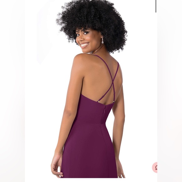 Azazie Alaya Dress in Cabernet - Picture 5 of 8